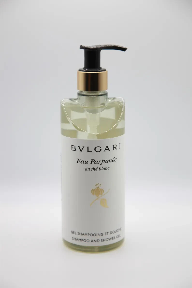 BVLGARI au thé Blanc ( White Tea ) Shampoo & Shower Gel - 10.1 Fl oz / 300mL NEW