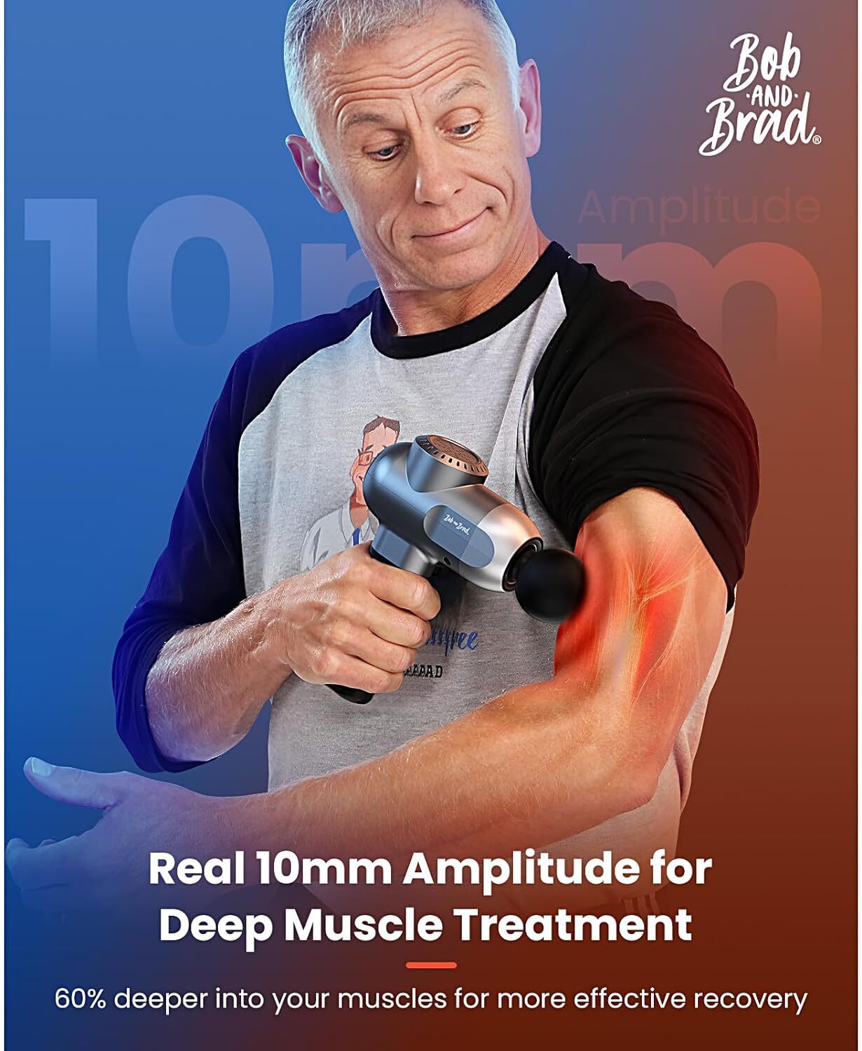 BOB AND BRAD C2 Pro Massage Gun with Heat & Cold Therapy Electric Back Massager