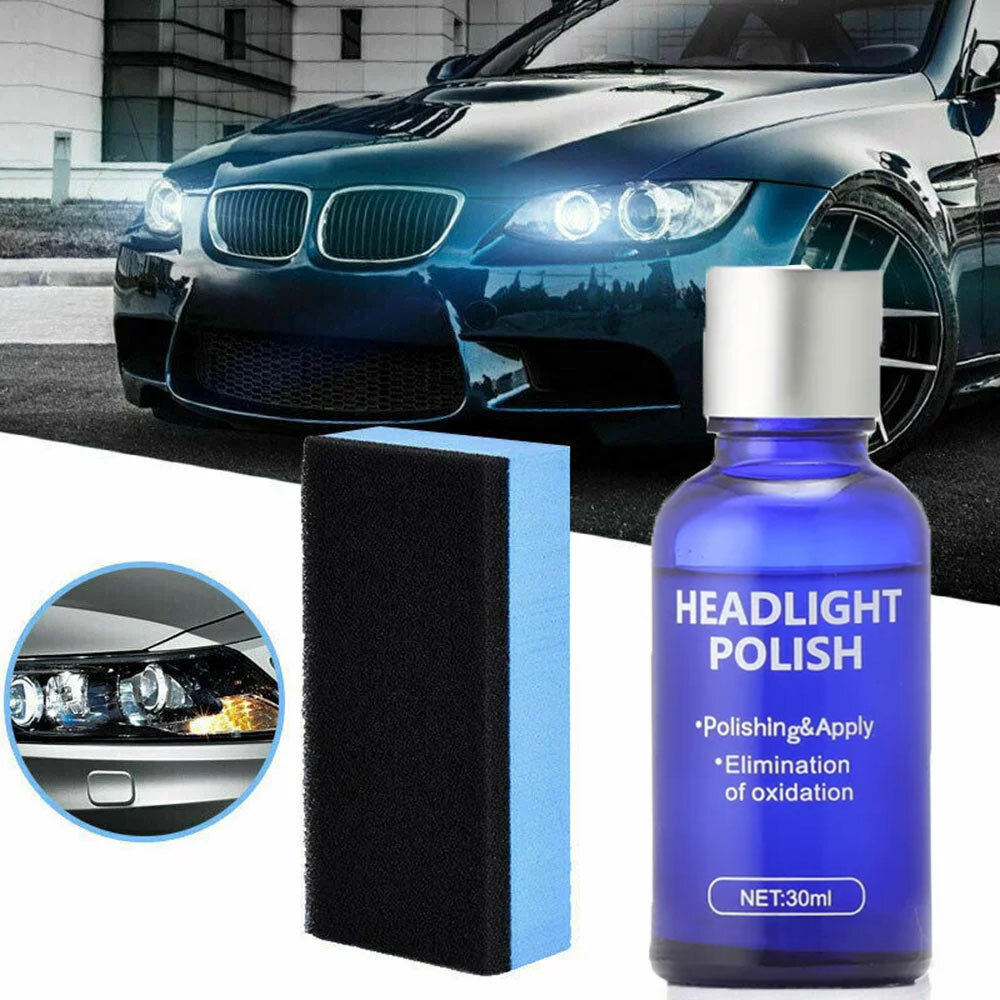 Pro Car Headlight Lens Restoration Repair Kit Polish Cleaner Cleaning Tool