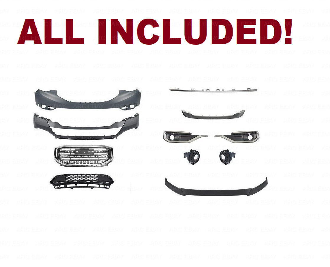Front Bumper Cover Assembly for 2017 2018 2019 GMC ACADIA SLE SLT Set 84286368