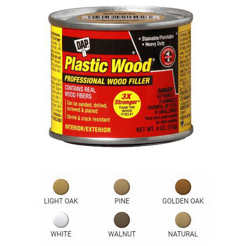 DAP Plastic Wood Professional Solvent Wood Filler: 4.0 oz. (Walnut)