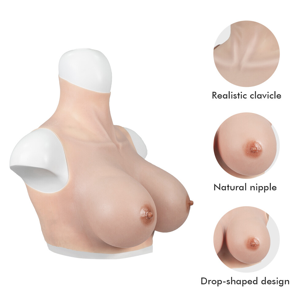Silicone Realistic Breast Forms Fake Boobs For Crossdresser Drag Queen A-H Cup