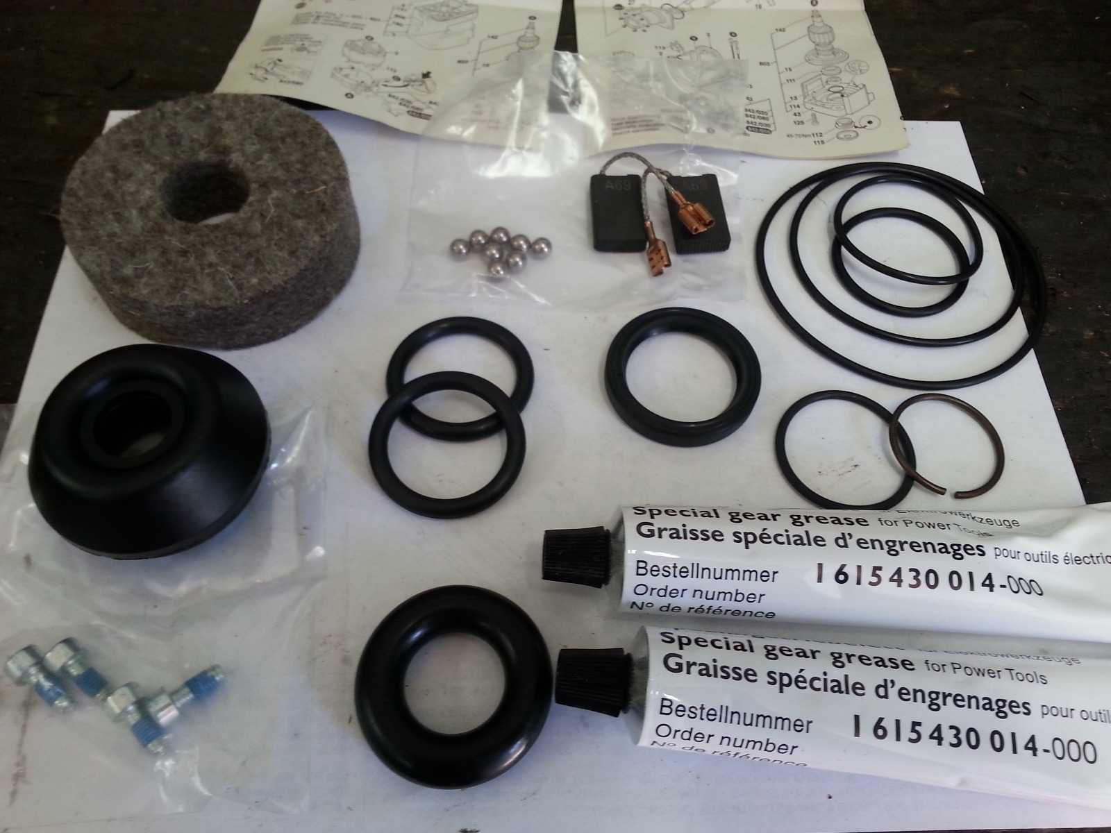 Bosch 11311 11316EVS 11317EVS Demo Hammer Service Kit Pack PART # 1617000190