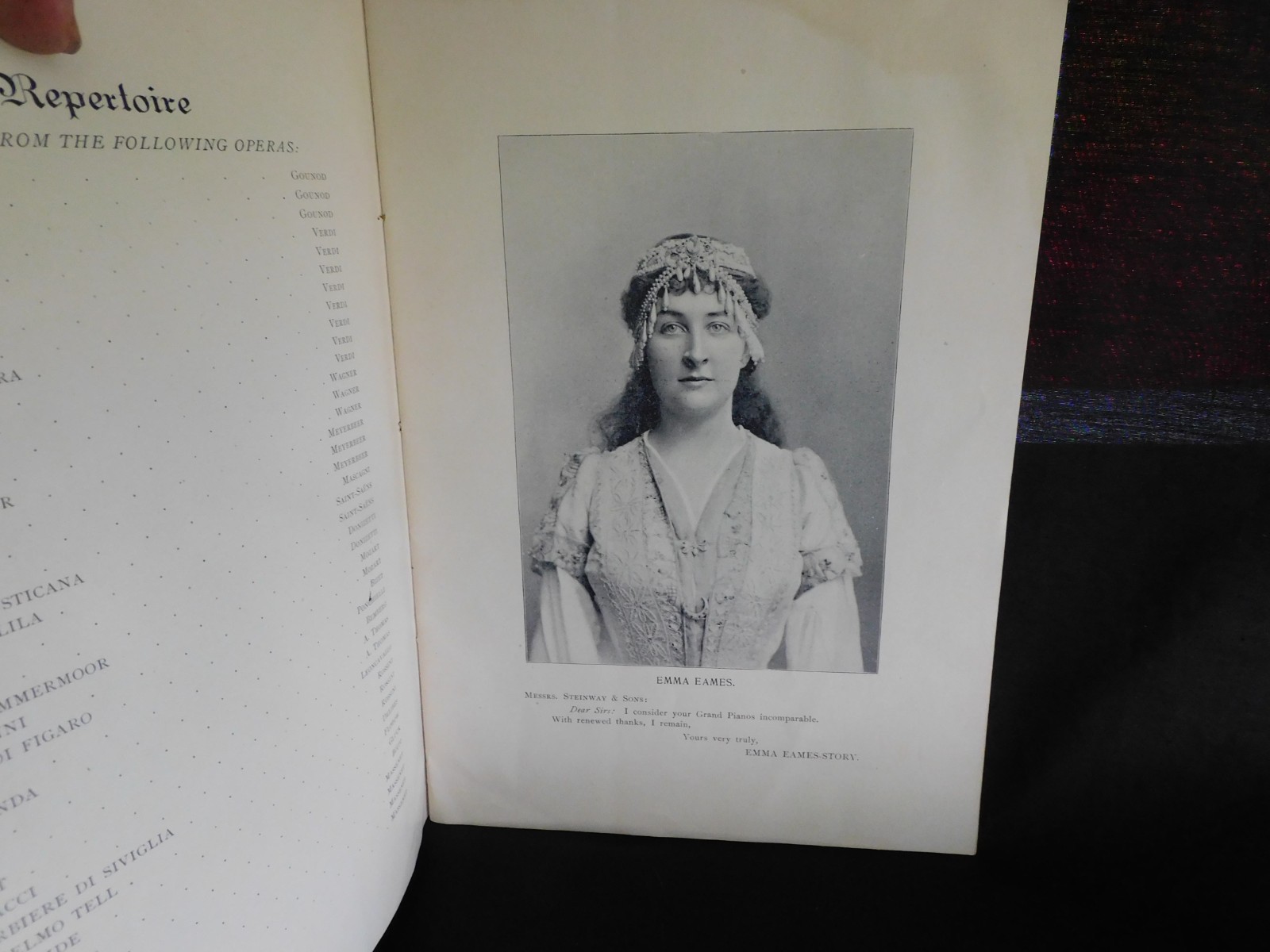 Antique 1895 Freund's Souvenir of the Season at the Metropolitan Opera House