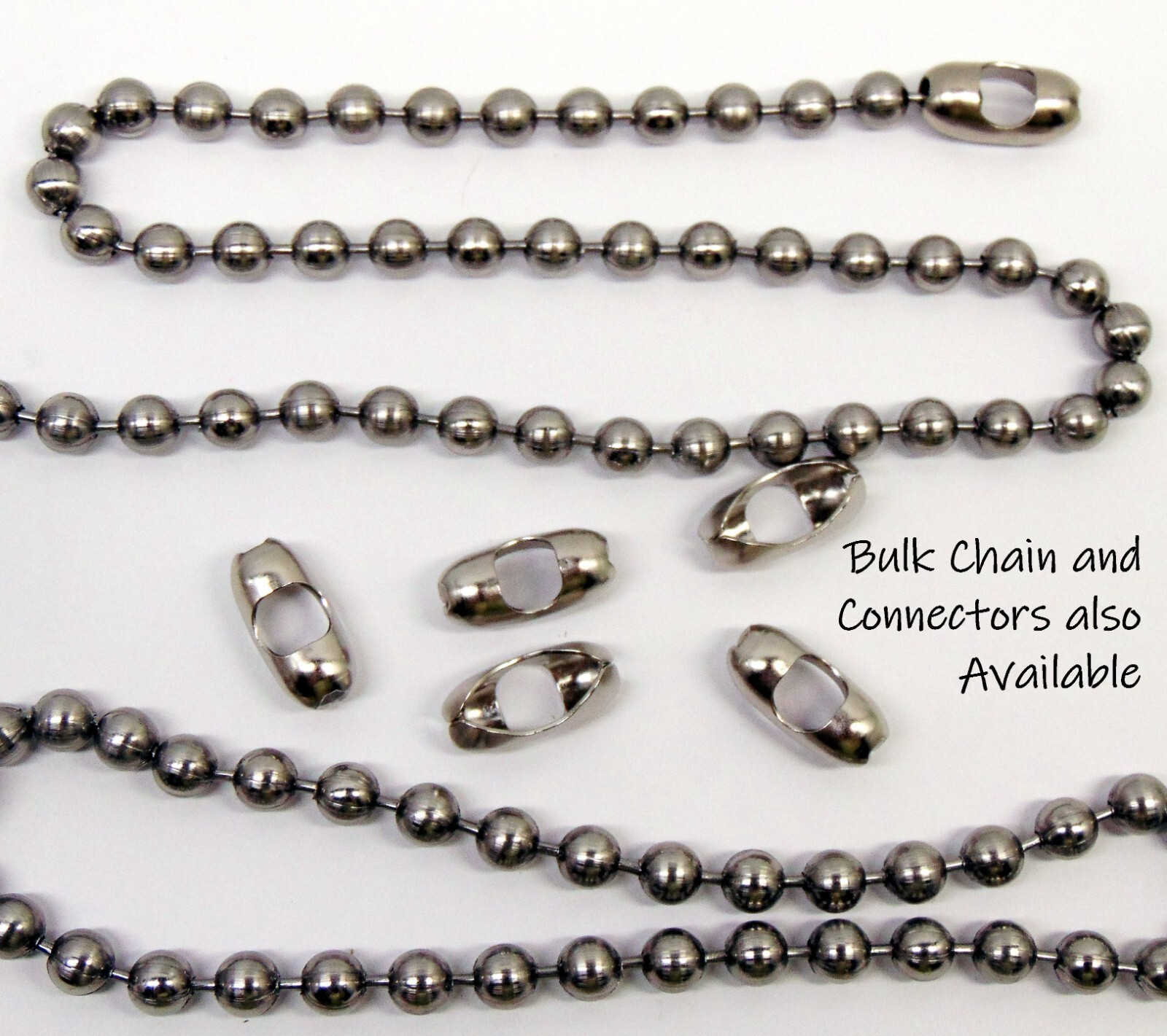 Large 8mm STAINLESS STEEL Ball Chain Necklaces and/or Bracelets ~ Chunky Beads