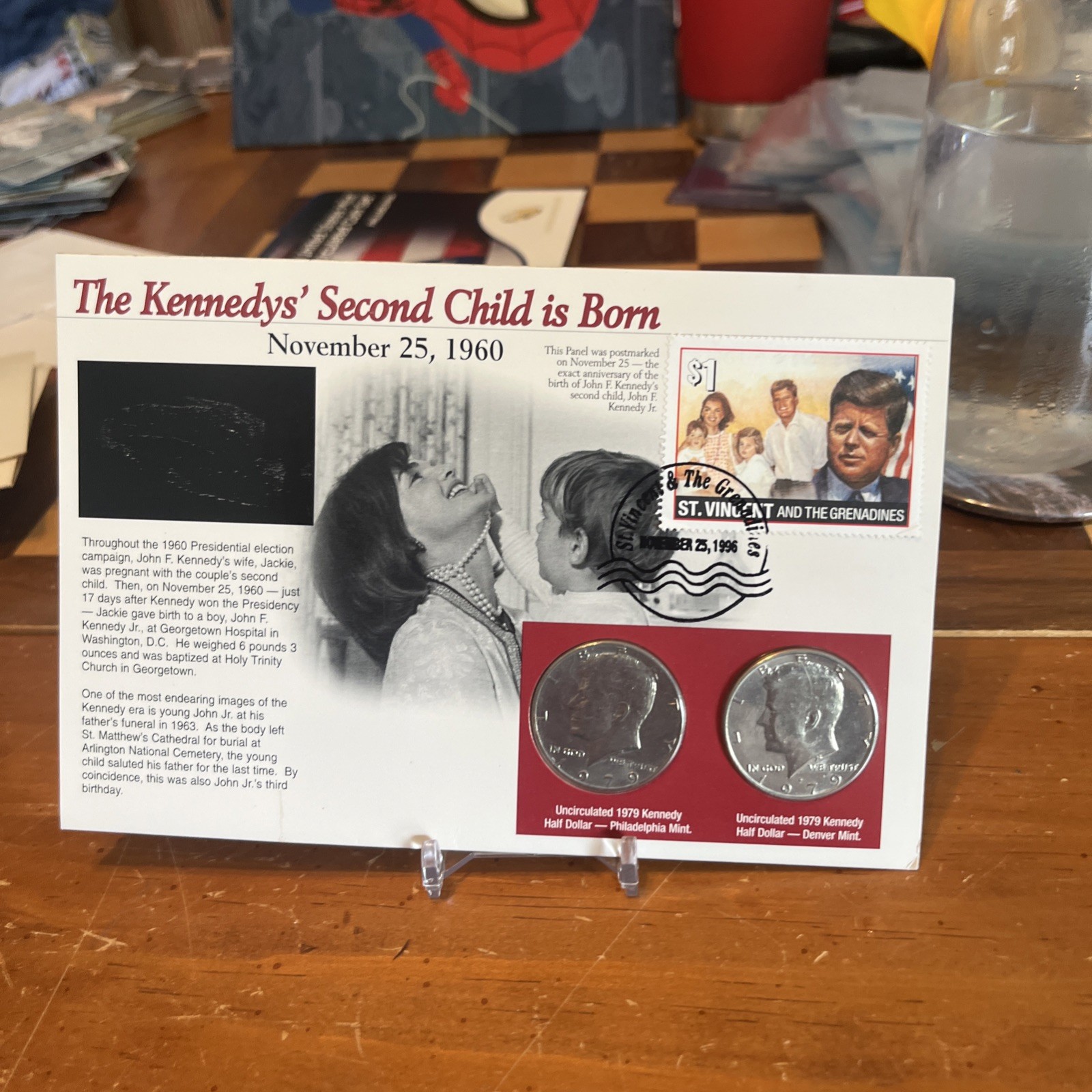 St. Vincent & The Grenadines JFK Coin And Stamp Sets (8 sets)