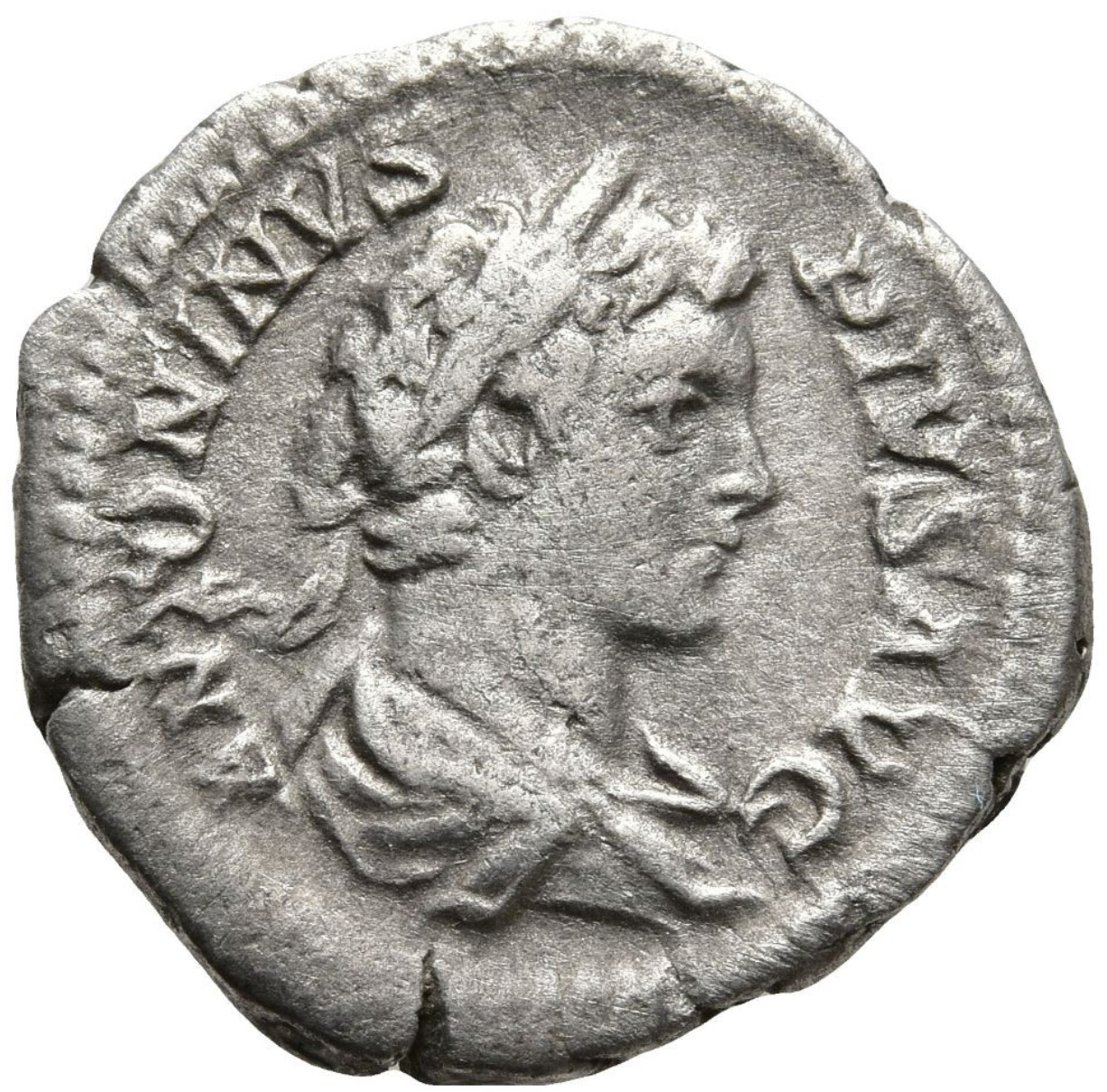 Silver Denarius Emperor Caracalla 198-217 Ancient Roman Coin VICT PART MAX 20mm