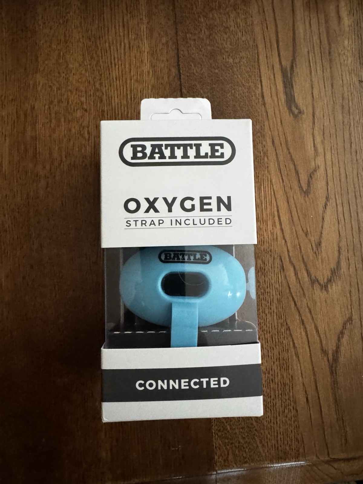 Battle Lip Protector Football Mouth Guard Blue With Strap No Boil Required Brac…