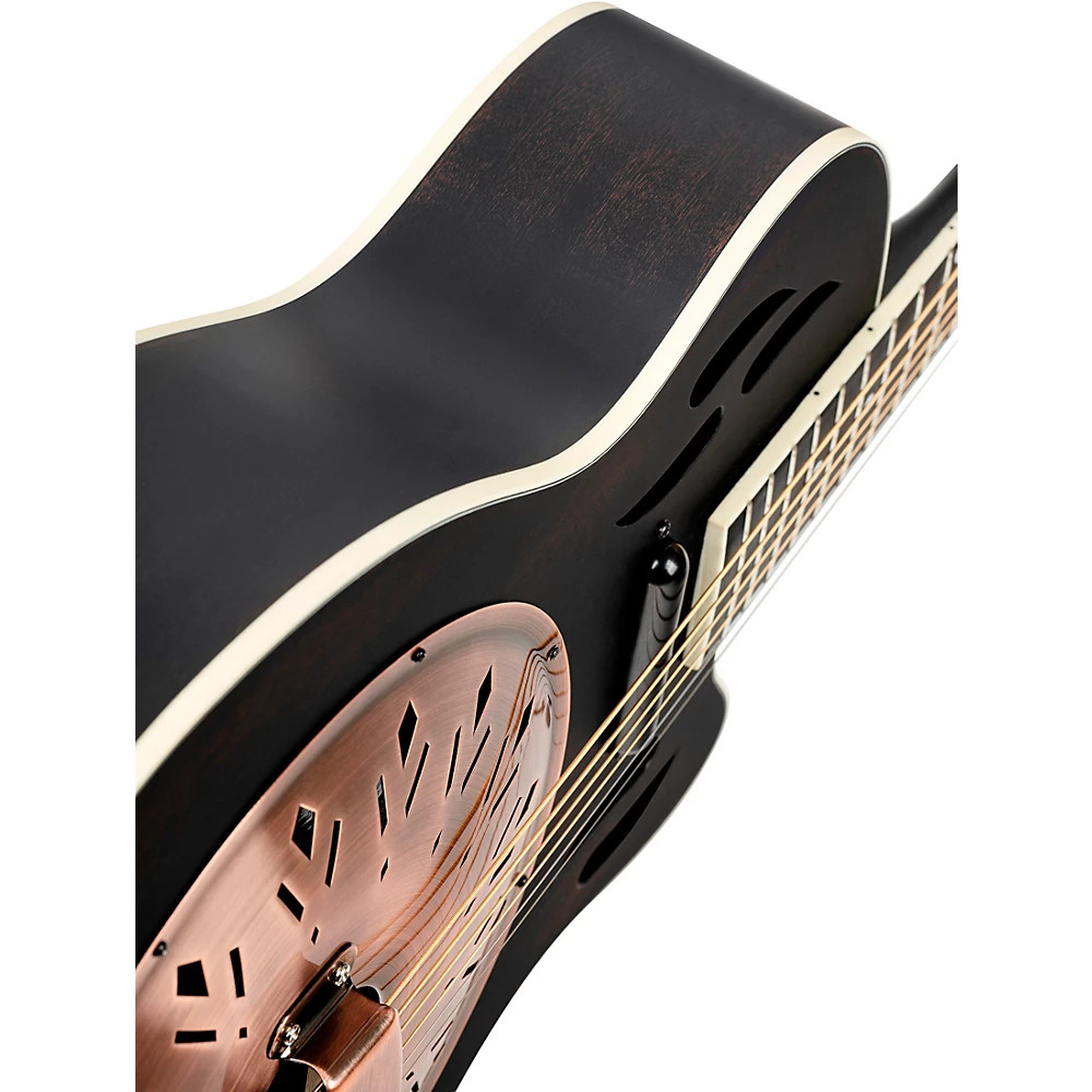Ortega RRG40CE-DBK Concert Cutaway Acoustic-Electric Resonator Guitar Black