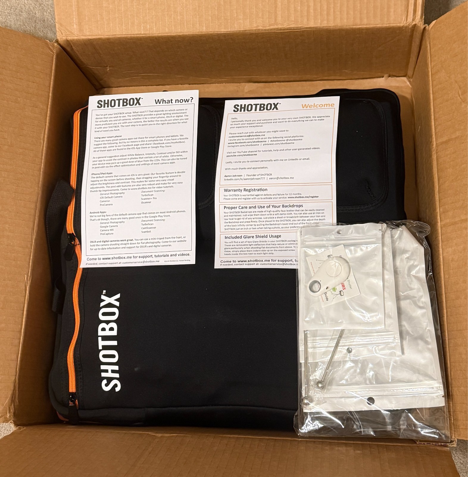 NIB Shotbox Deluxe plus Add-On Bundle and Tote - Photography Shooting Light Box