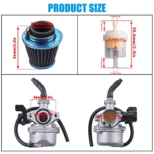 PZ19 Carburetor with 35mm Air Filter for 50cc 70 90 110cc DR50 CRF XR 50