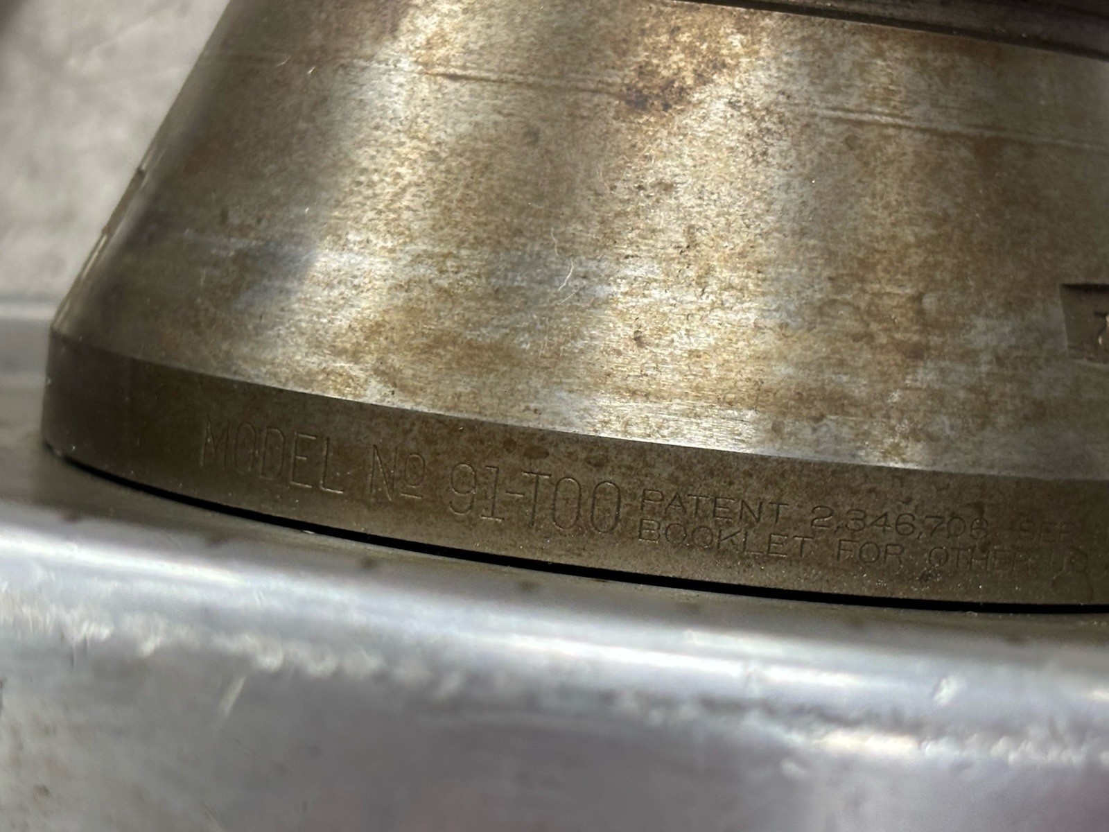 Jacobs Rubber Spindle Nose Lathe Flex Collet Chuck L00 Mount 91-T00 NO COLLETS