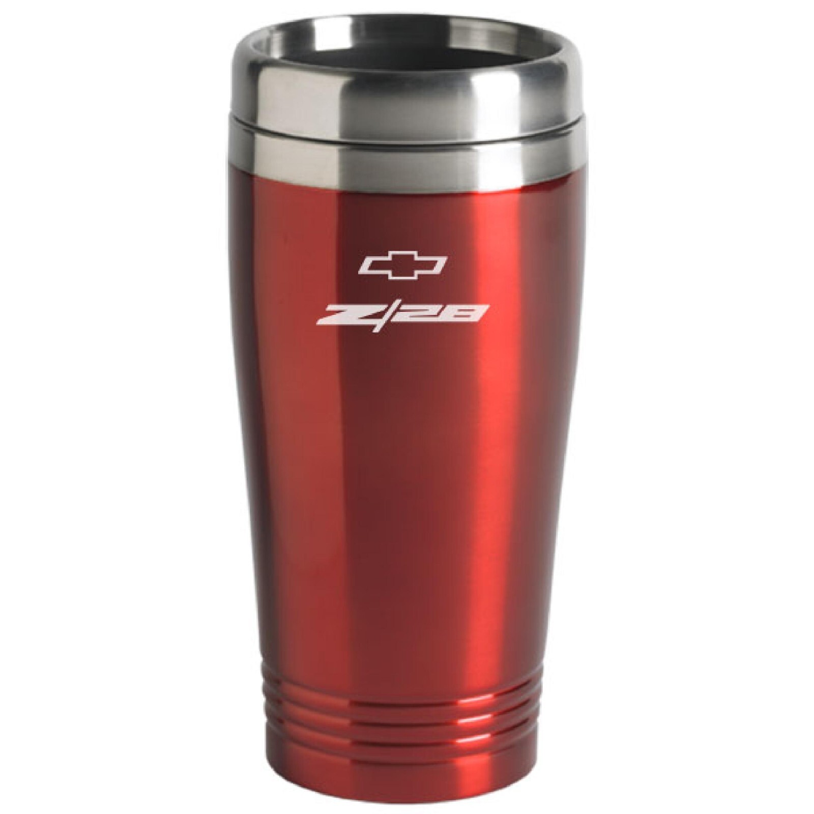 Chevrolet Camaro Z/28 Logo Red Stainless Travel Mug Tumbler Official Licensed