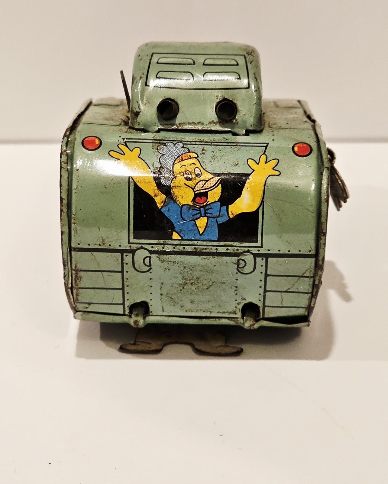 L"CASPAR THE GHOST TURNOVER TANK" LINEMAR 1960, WIND UP