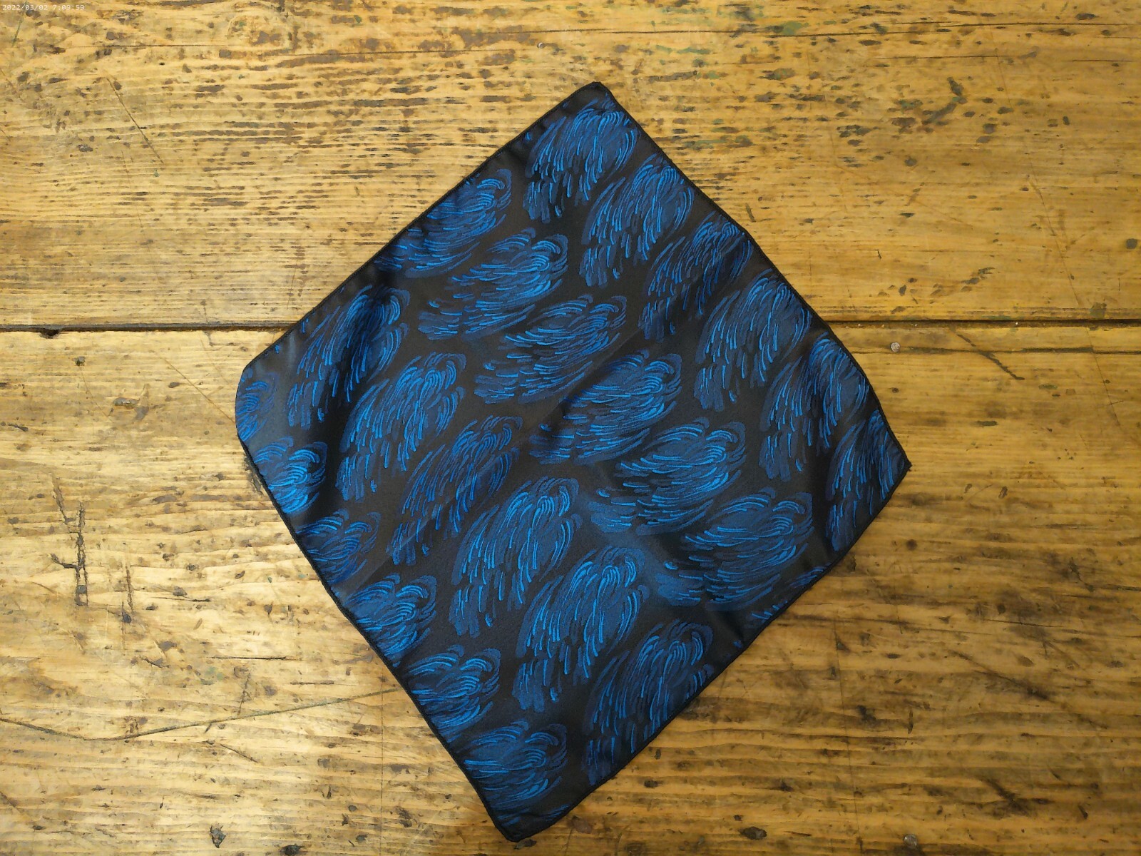 Blue (Feather Brite) Backless Vest w/ Pre Tied Bowtie & Pocket Square