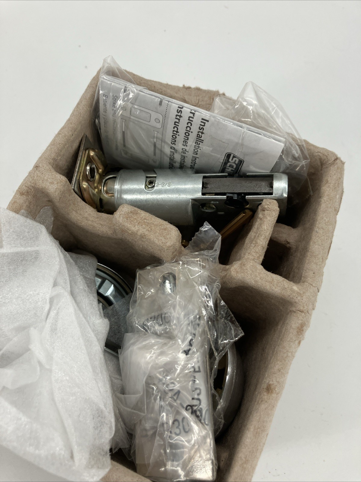 Schlage Satin Chrome Light Commercial Double Cylinder Deadbolt Keyed Both Sides