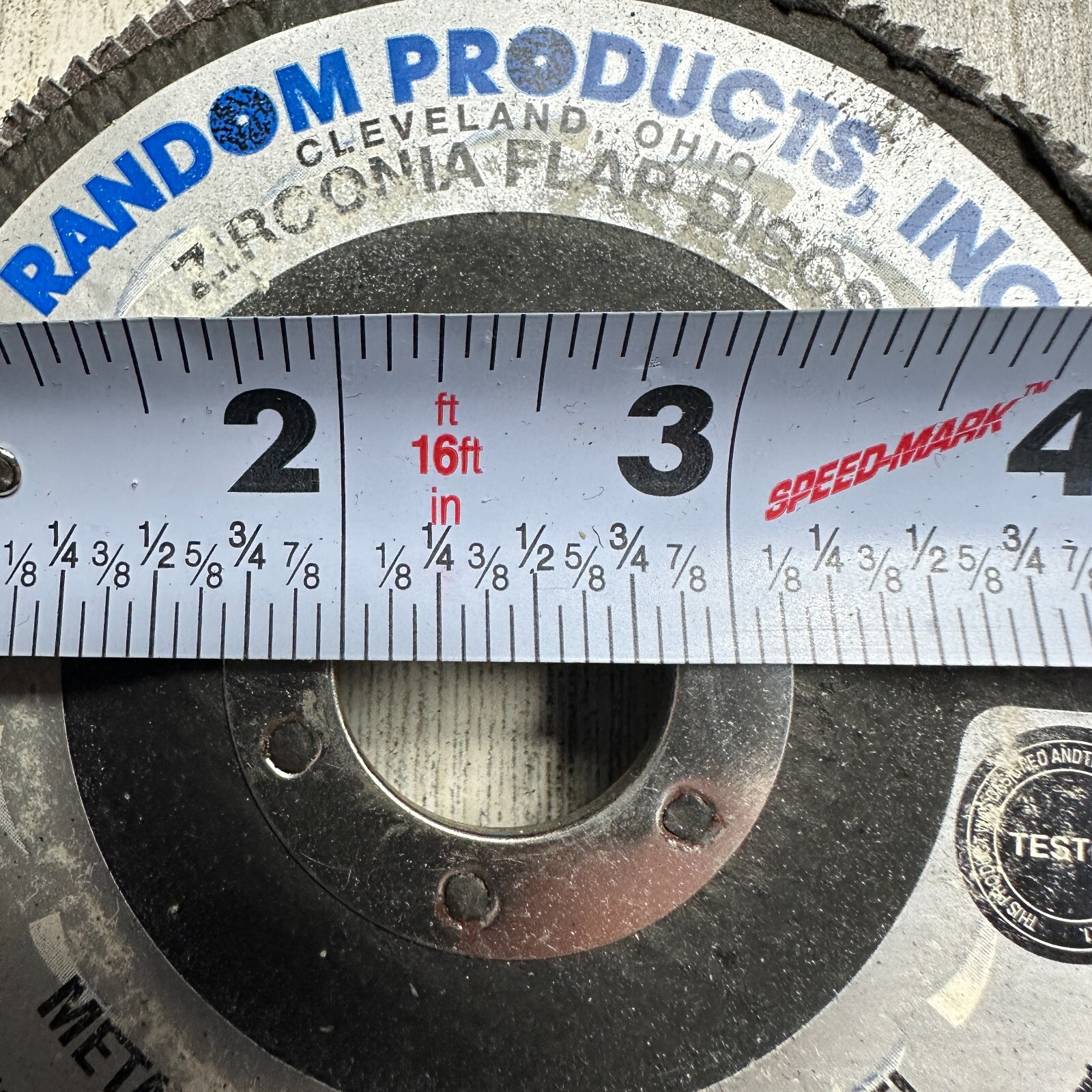 Random Products 76407 4-1/2" x 7/8" 120 Grit Zirconia Flap Disc - Box of 10 NOS