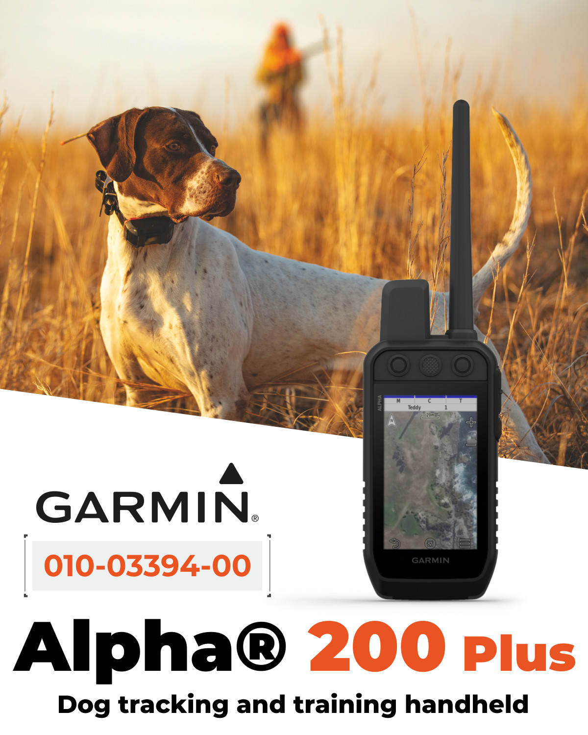 Garmin Alpha 200 Plus Dog Tracking and Training Handheld GPS 3.5" Touchscreen