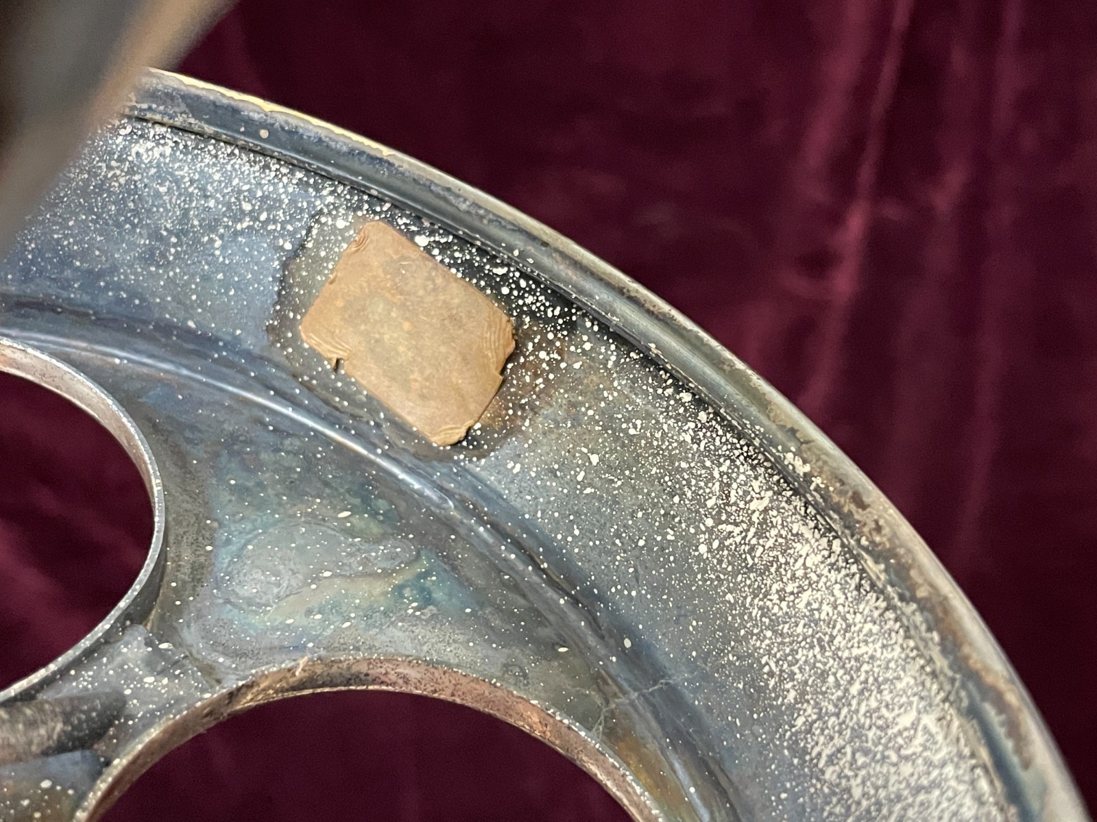 Antique 1800's Wilcox Silver Plate Cruet Condiment Set 3 Etched Amber Bottles