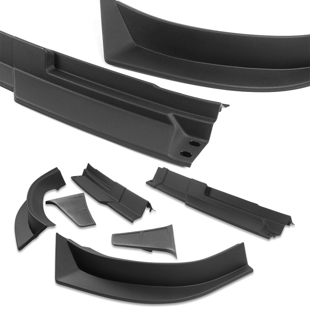 Matte Black ABS Front Bumper Lip Body kit, Compatible with 2013-2018 Ram