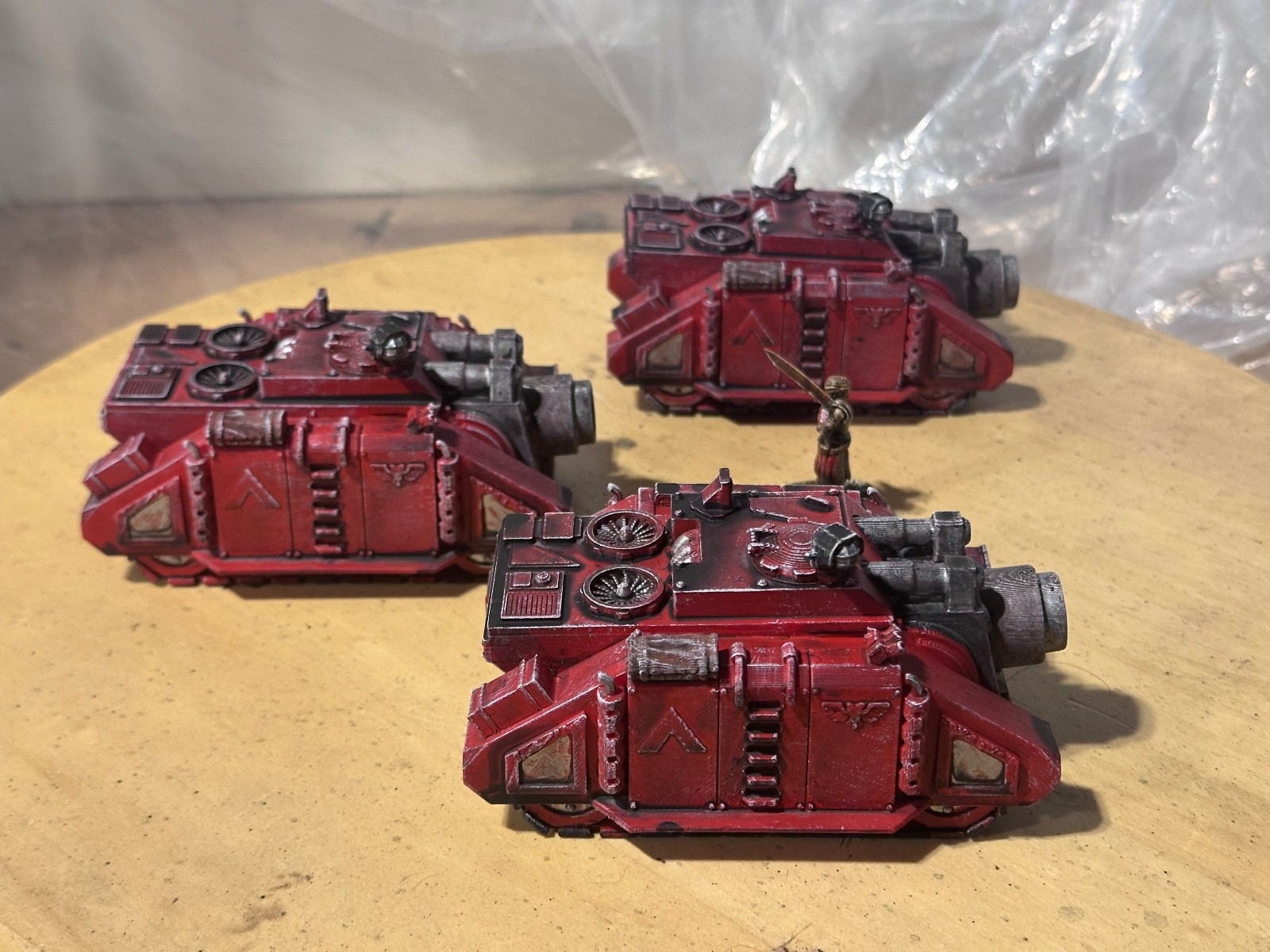Siege red 3D-printed scratch-built parts lot, used, free shipping