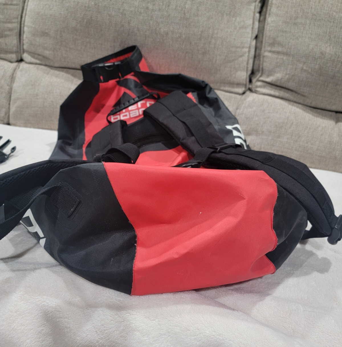 Xterra Boards Wetsuits Backpack Drybag Red & Black
