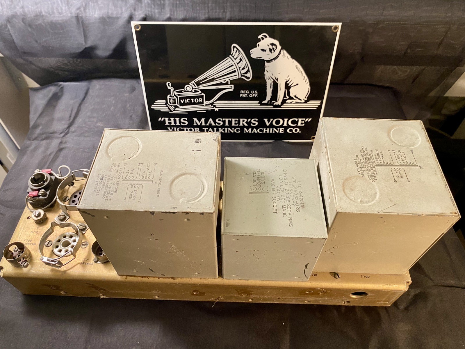 Original antique audiophile 3 piece transformer made in USA #0200