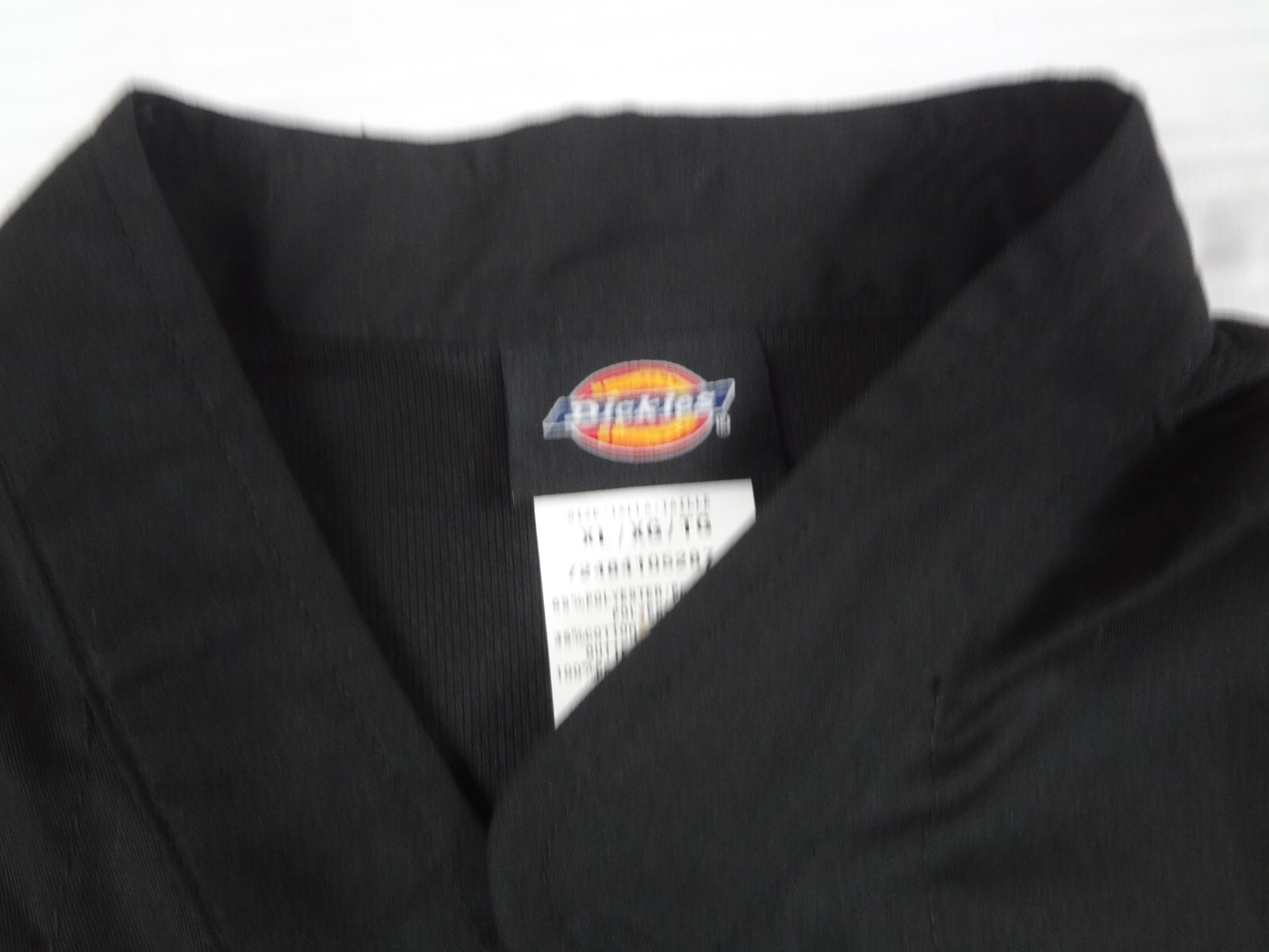 Dickies Plain Professional Chef Uniform Shirt Top - Black XL J866
