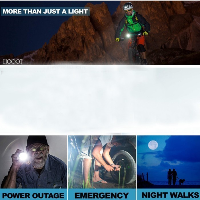 4PCS Mountain Bike Lights USB Rechargeable Bicycle LED Torch Front Rear Lamp Set