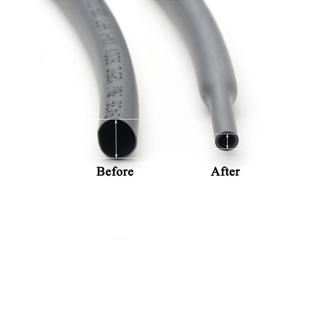 Heat Shrink Tubing 1 - 50mm Cable Heatshrink Sleeving Car 2:1 Ratio Grey