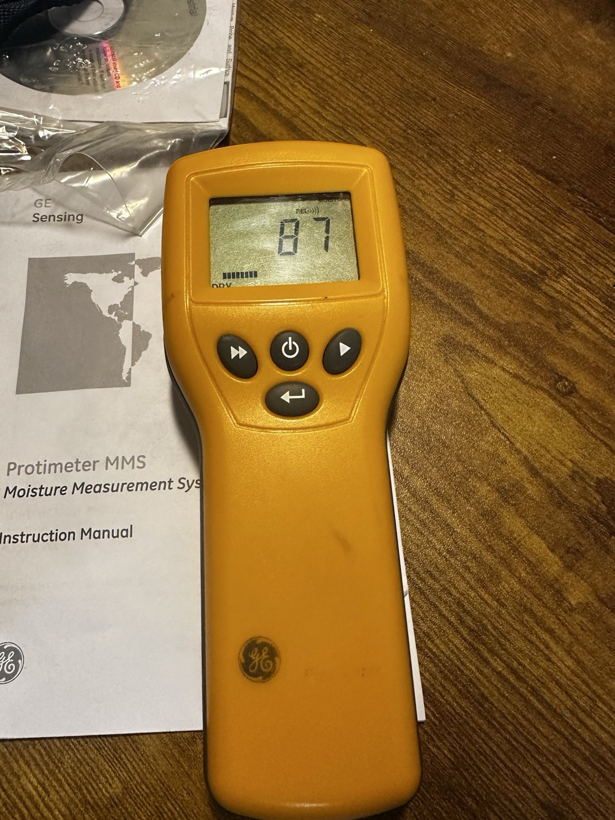 GE Protimeter MMS BLD5800 Moisture Measurement System W/ Cal Check Device, Works