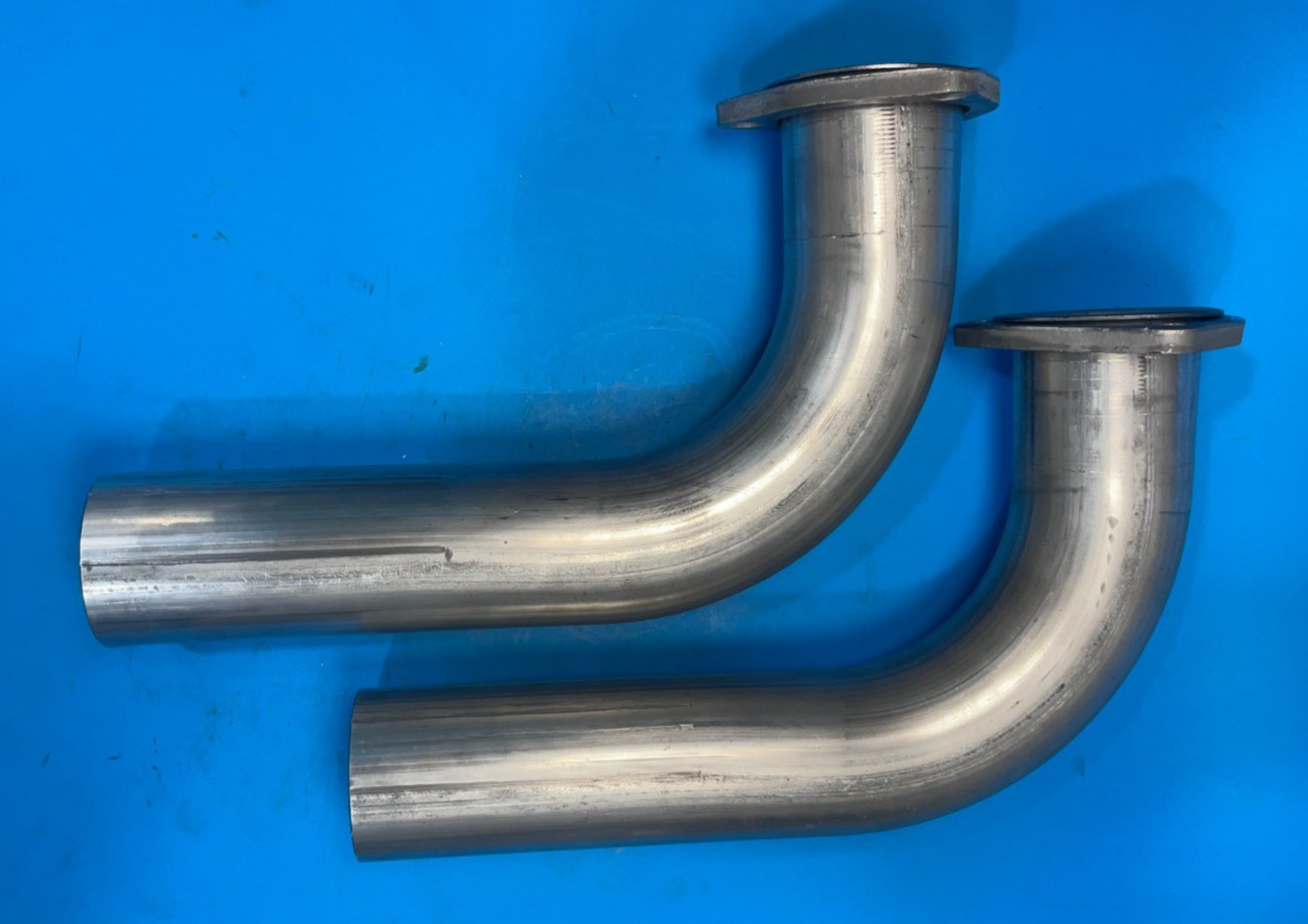 Shorty Exhaust Header Pipe Block Hugger 2.5" 14 Ga. for Chevy 265-400 SBC