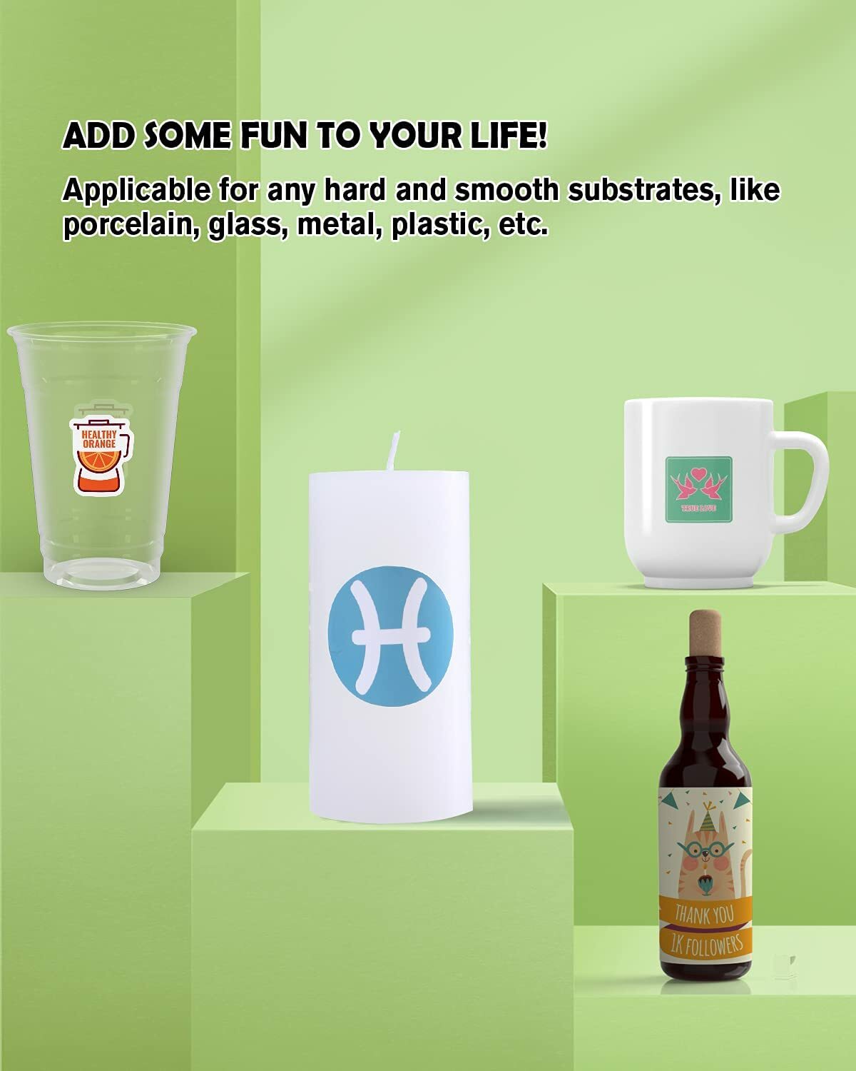 10 Sheets KOALA Matte White Waterslide Decal Transfer Paper for INKJET & LASER