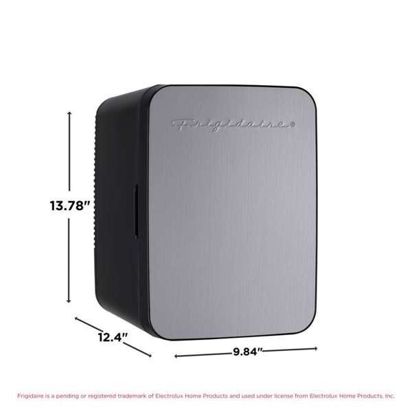 Frigidaire, 15 Can/10 Liter Mini Personal Fridge Cooler, Stainless Steel