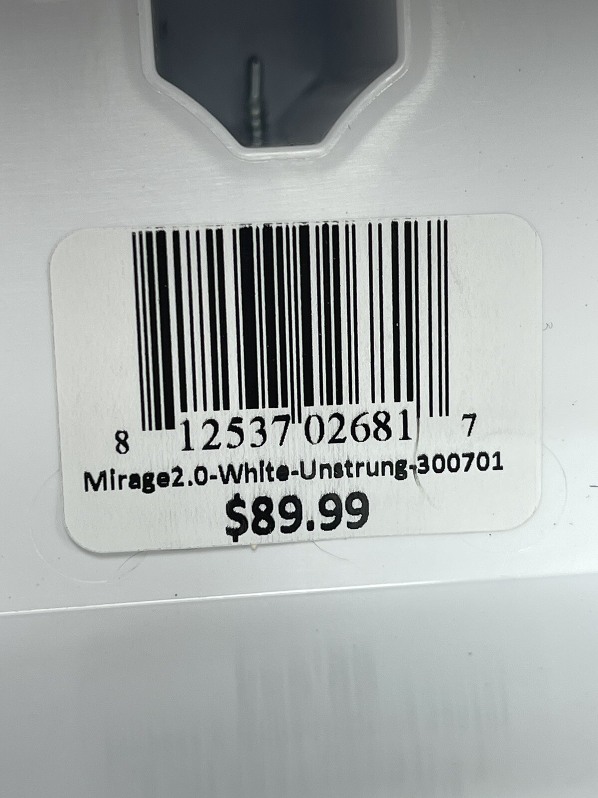 Mirage 2.0 Shooter’s Dream ECD Lacrosse White￼ 300701 White Unstrung **NEW**