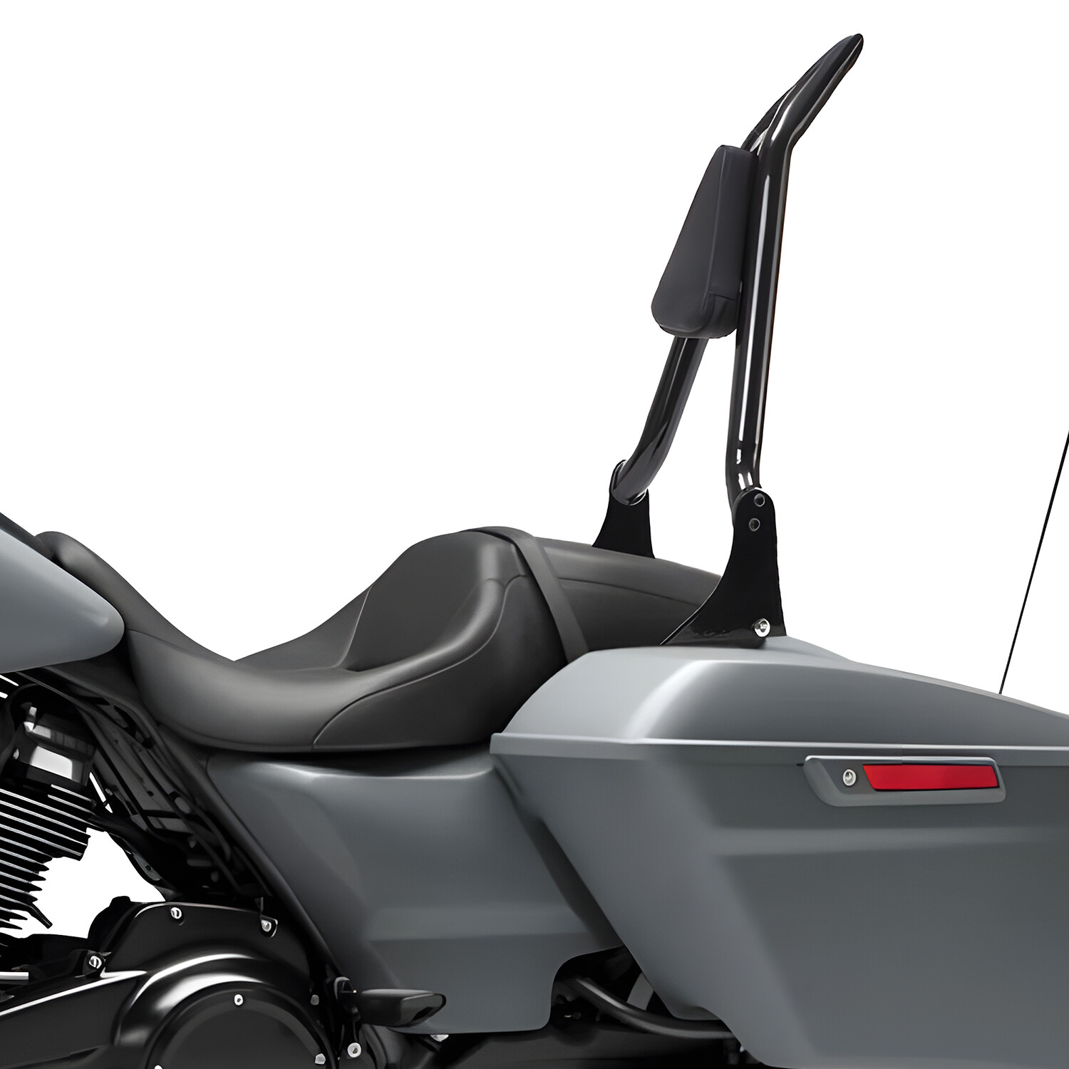 22" Passenger Backrest Sissy Bar For Harley Touring Road Street Glide 2009-2025