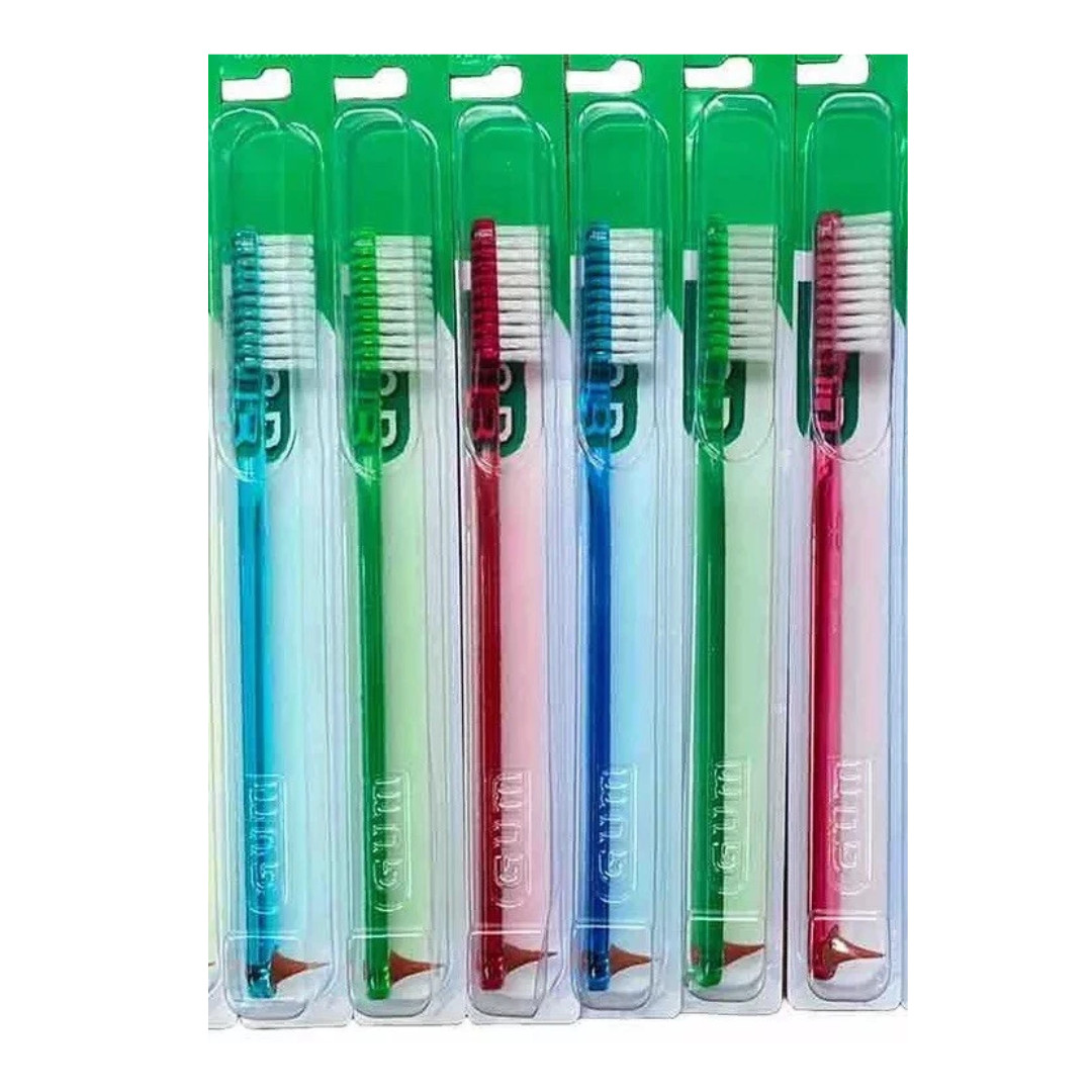 411 : GUM Classic Full-Size Toothbrushes - Soft Bristles Gentle Cleaning 6-PACK