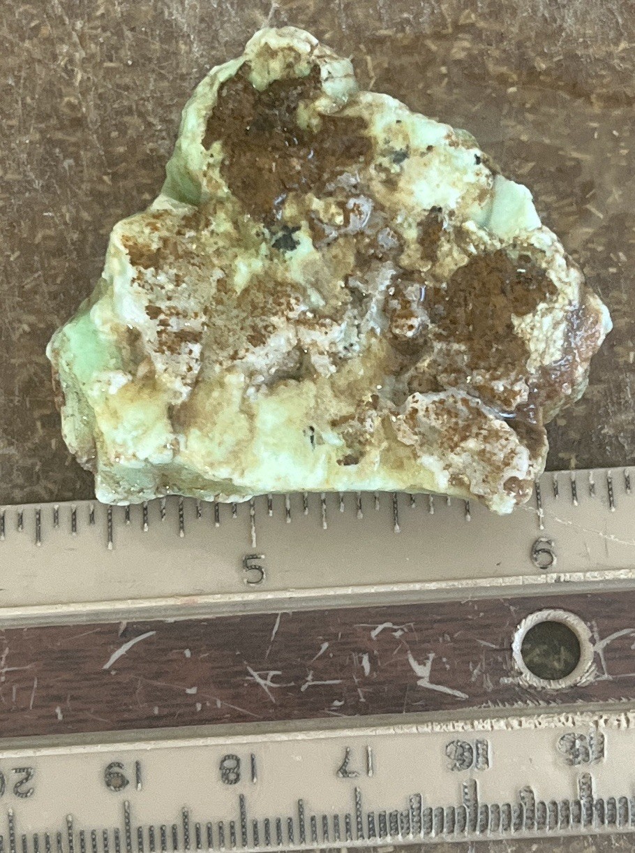 1 Tanzania Chrysoprase Rough Chunk 41grams 41x41x18mm 1.6x1.6x.7"