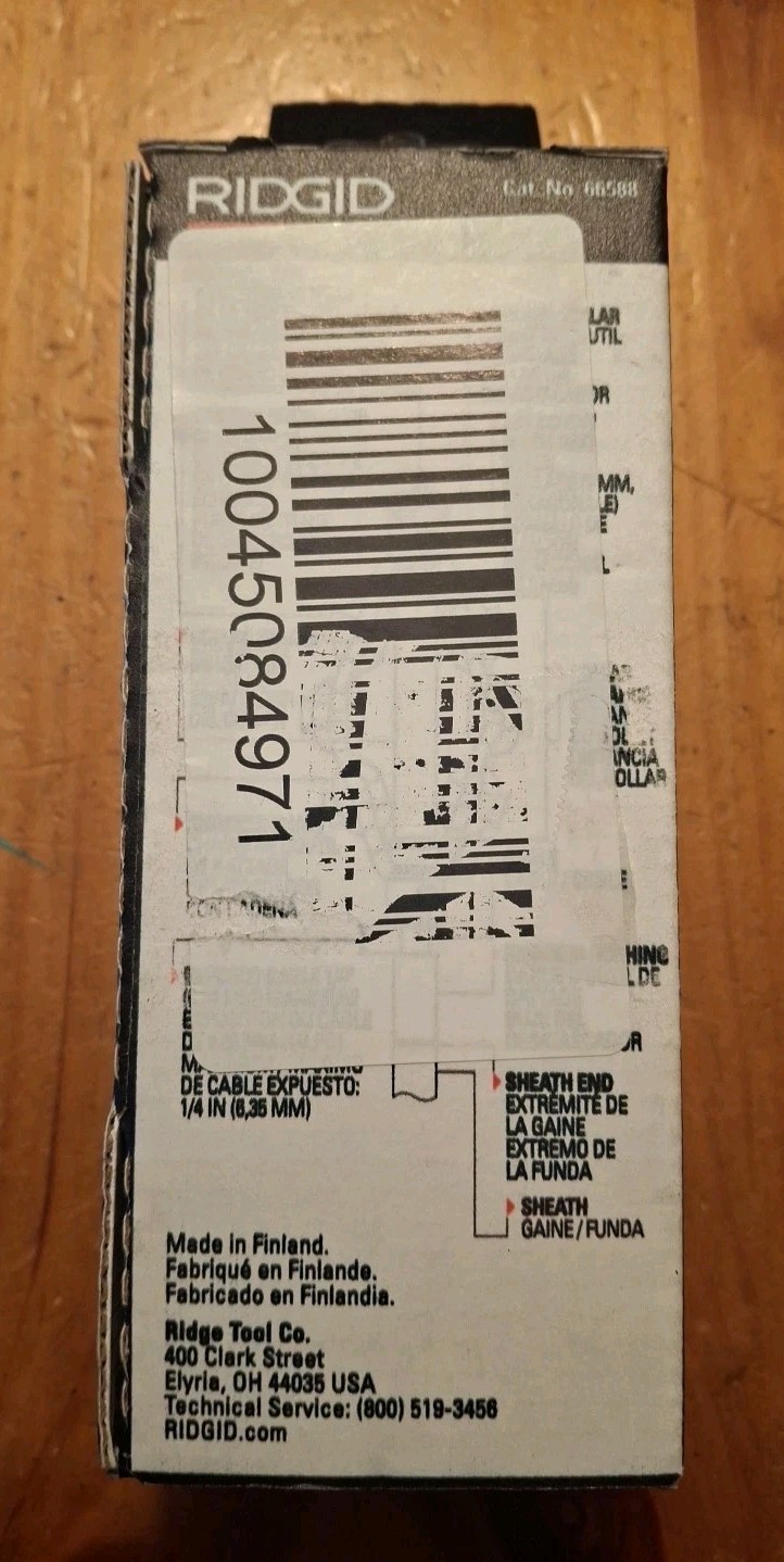 RIDGID 66588 4" Penetrating Head Chain Knocker for FlexShaft K9-204