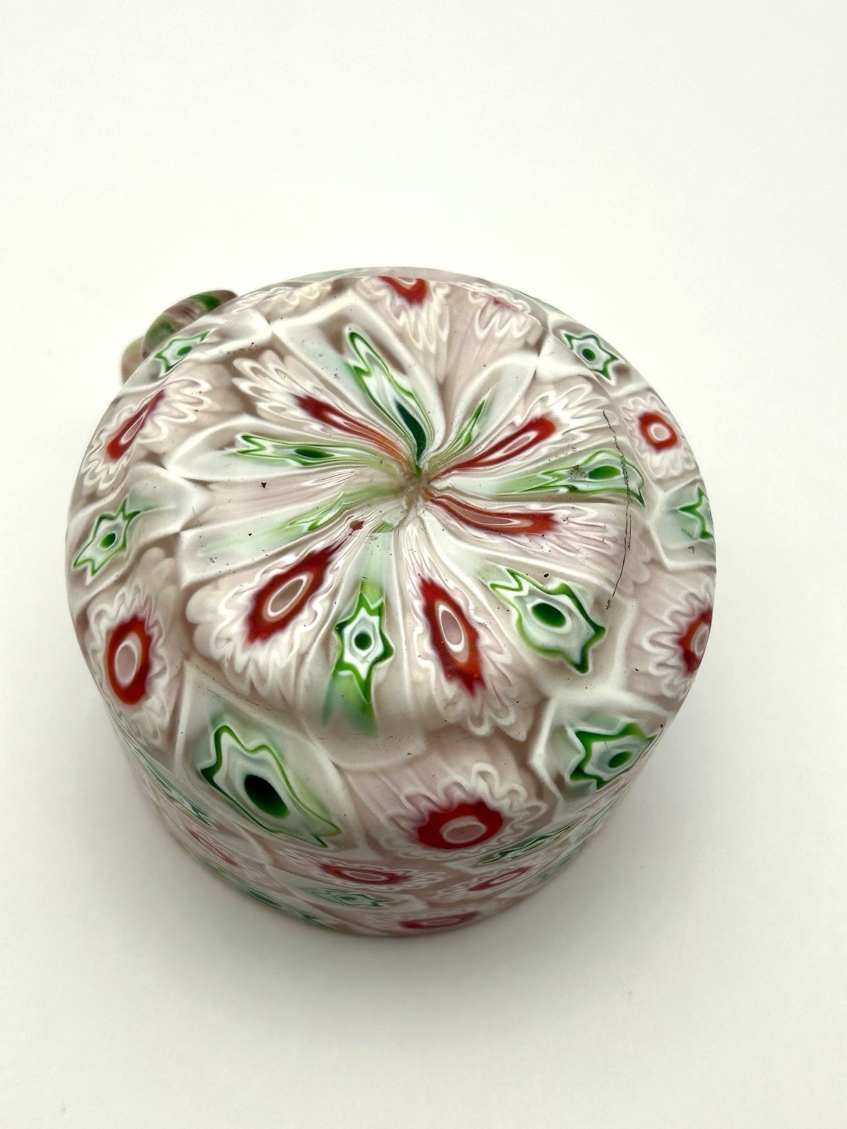 VINTAGE MURANO MILLEFIORI ART GLASS TEA CUP & SAUCER Dish Set