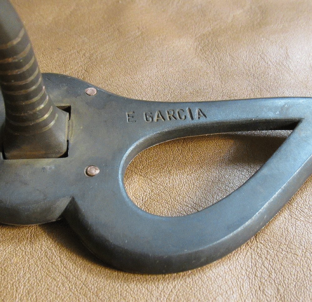 E Garcia Concho Overlay Mona Lisa Silver Bit Brown Finish