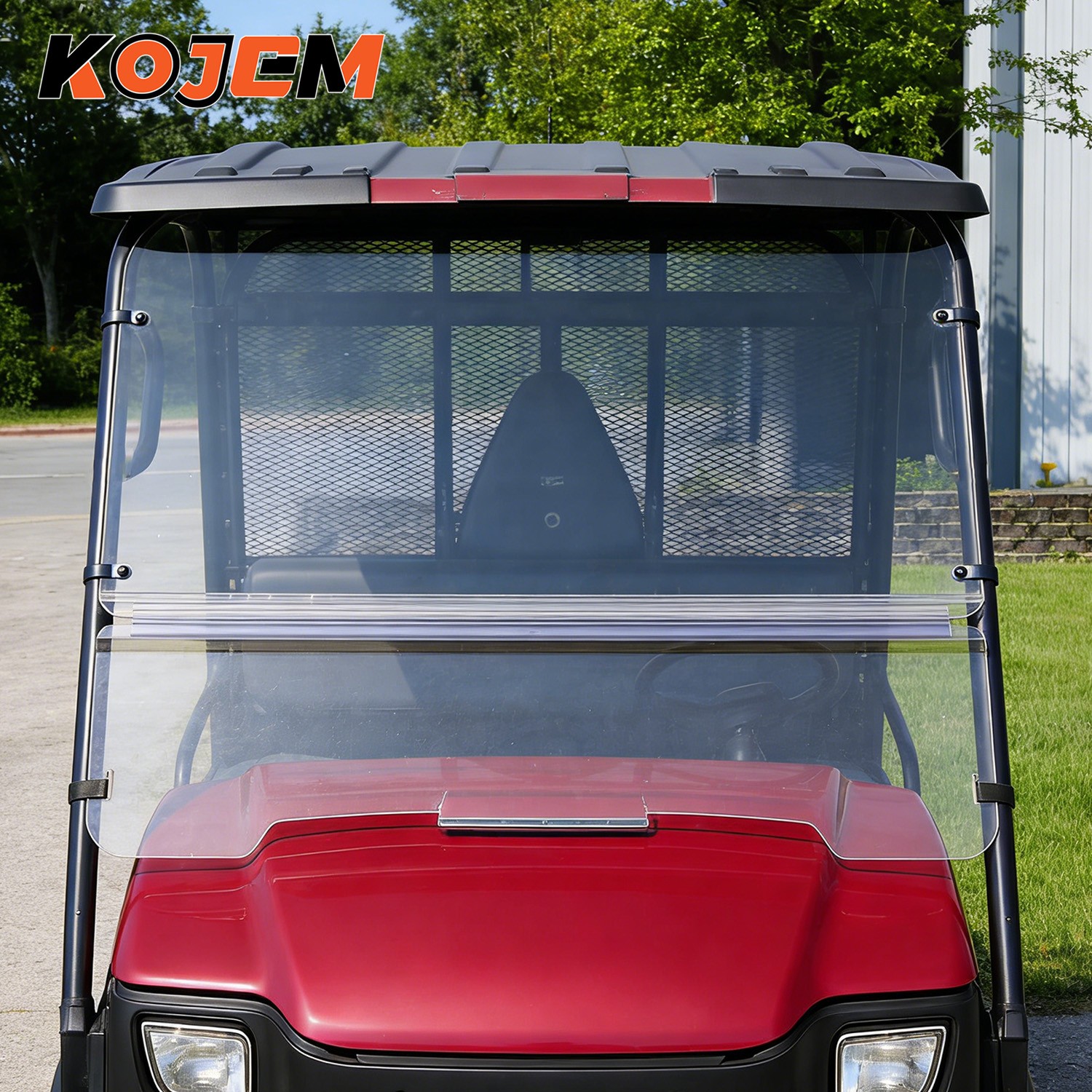 For Kawasaki Mule 3010 05-13 3000 03-09 Front Folding Windshield Window Clear