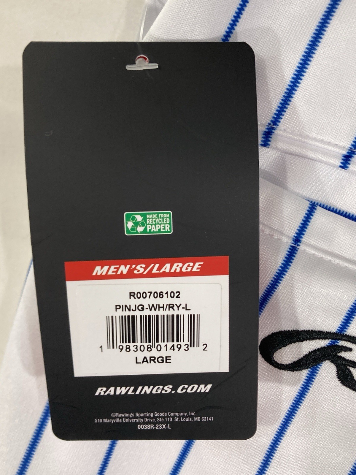 Rawlings 150 Jogger Fit Baseball Pants Pinstripe Stripe Adult Mens L New NWT $60