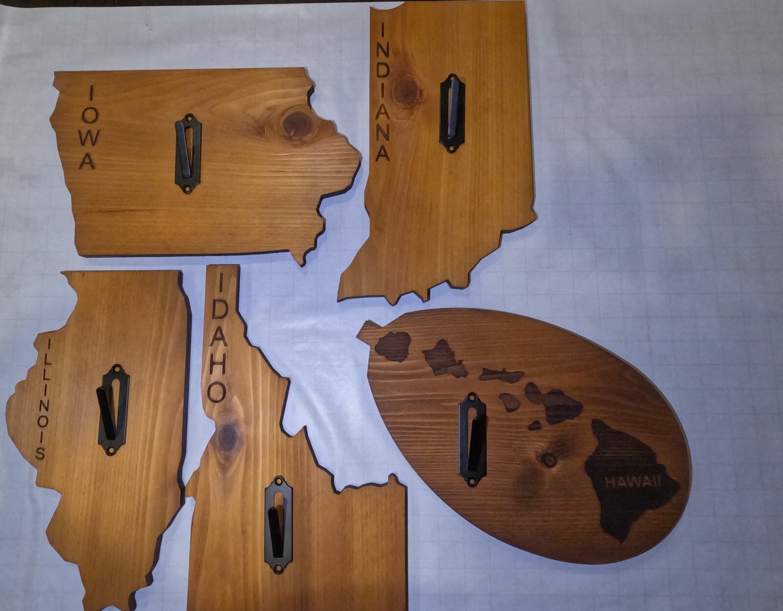 Euro Deer State Plaque Mount Wood