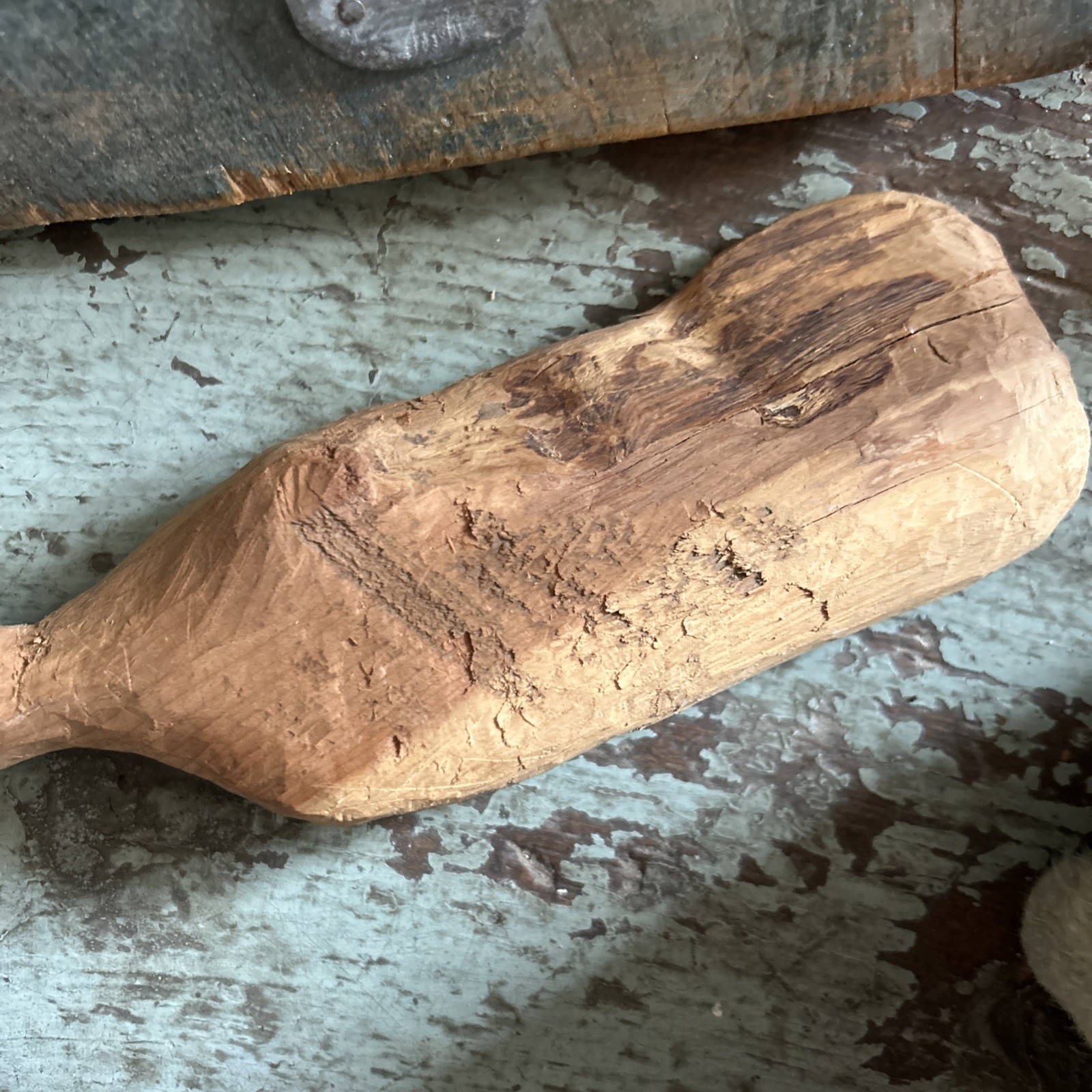 Primitive Handmade Wooden Spoon. Great!