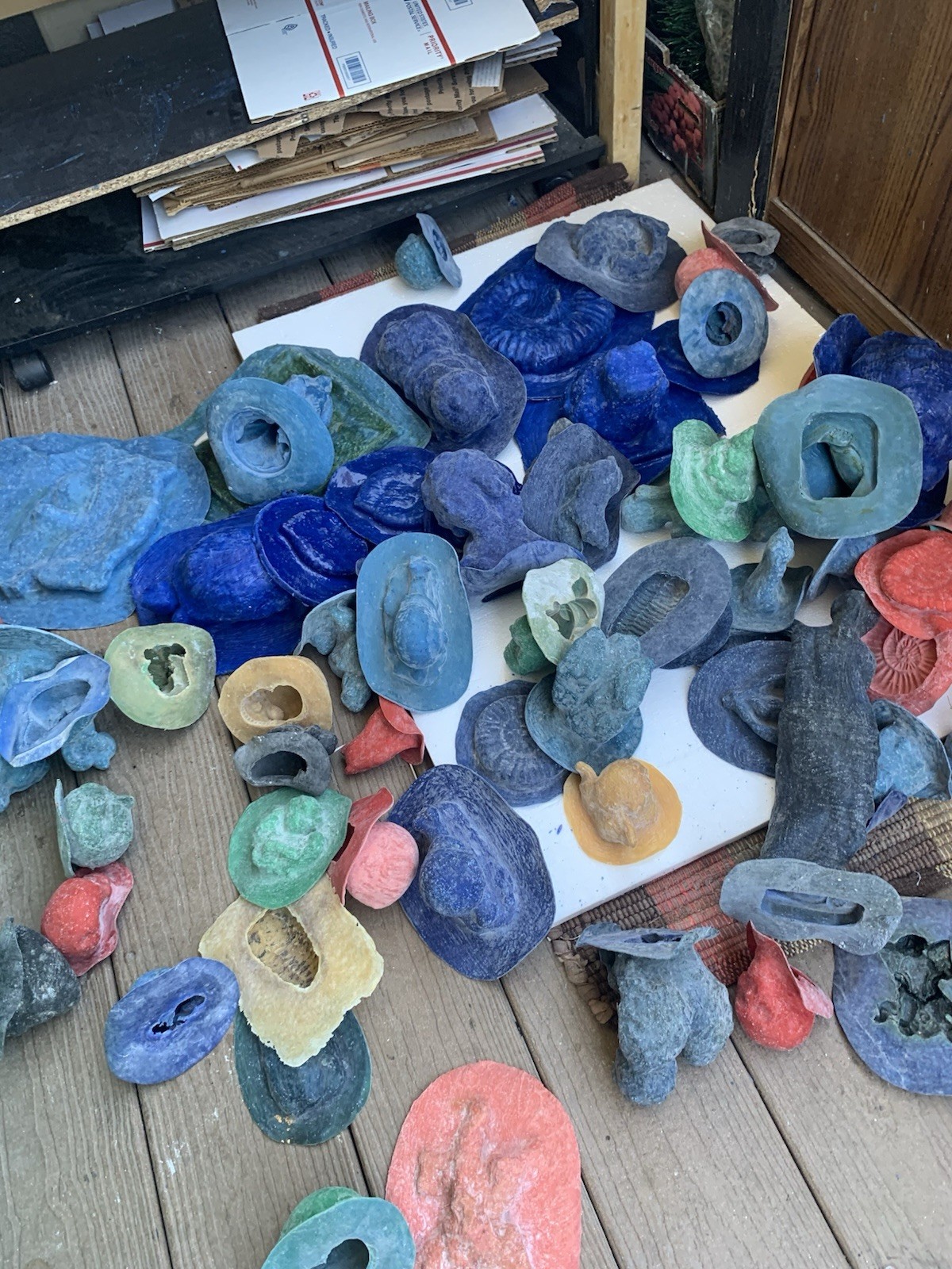 LATEX RUBBER MOLD + Fiberglass casing Large Lion H. 27” YKM-5084A Made In USA