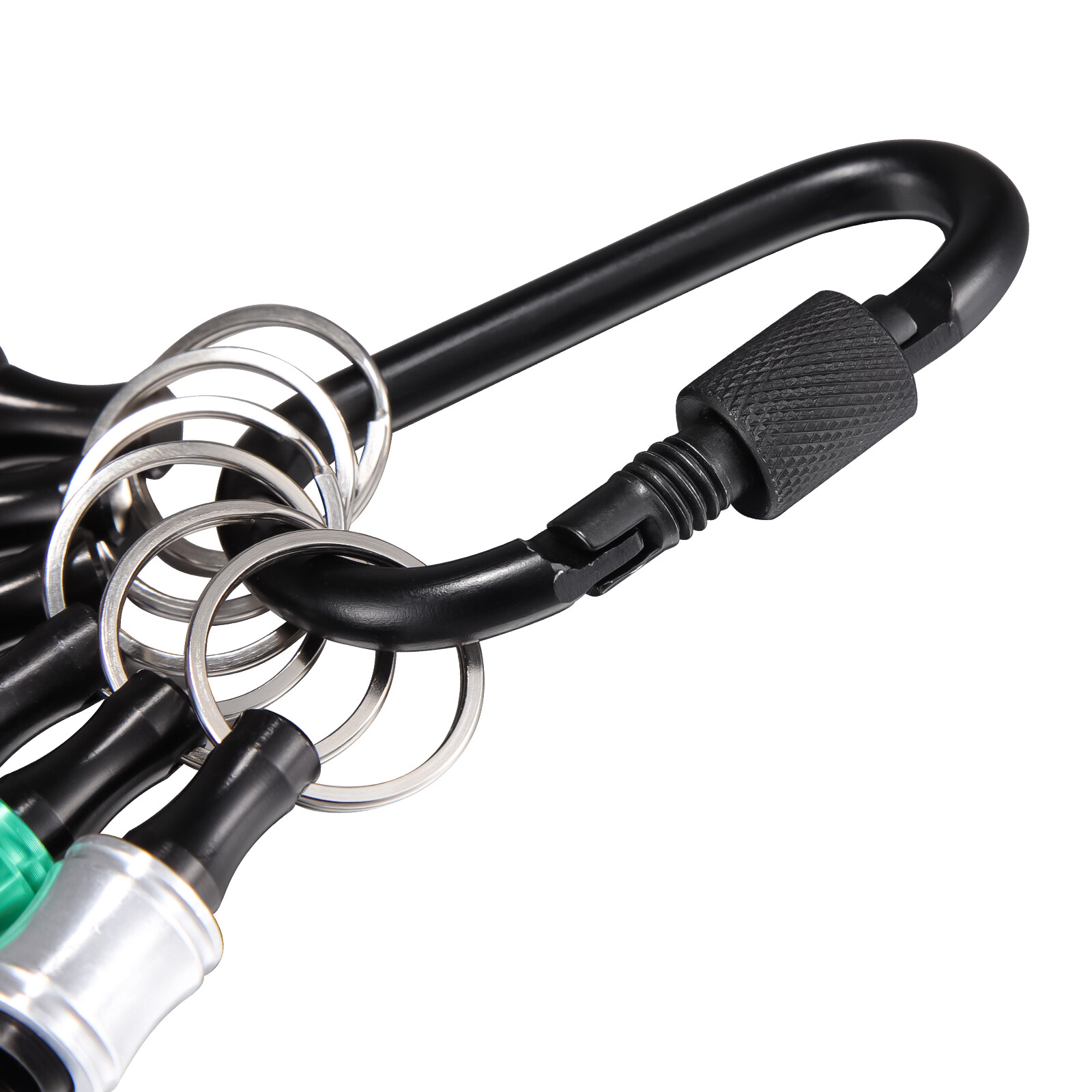 Lot of Quick-Release 1/4" Hex Shank Keychain Screwdriver Drill Bits Holder Tool