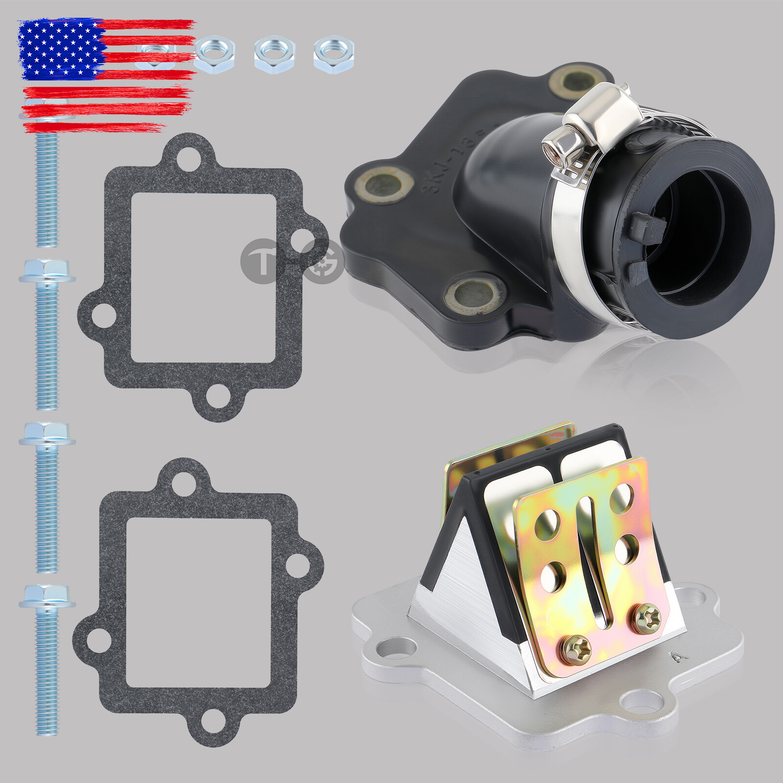 For Polaris Sportsman 90 2001 - 2006 Intake Manifold Boot Reed Valve & Gaske Kit