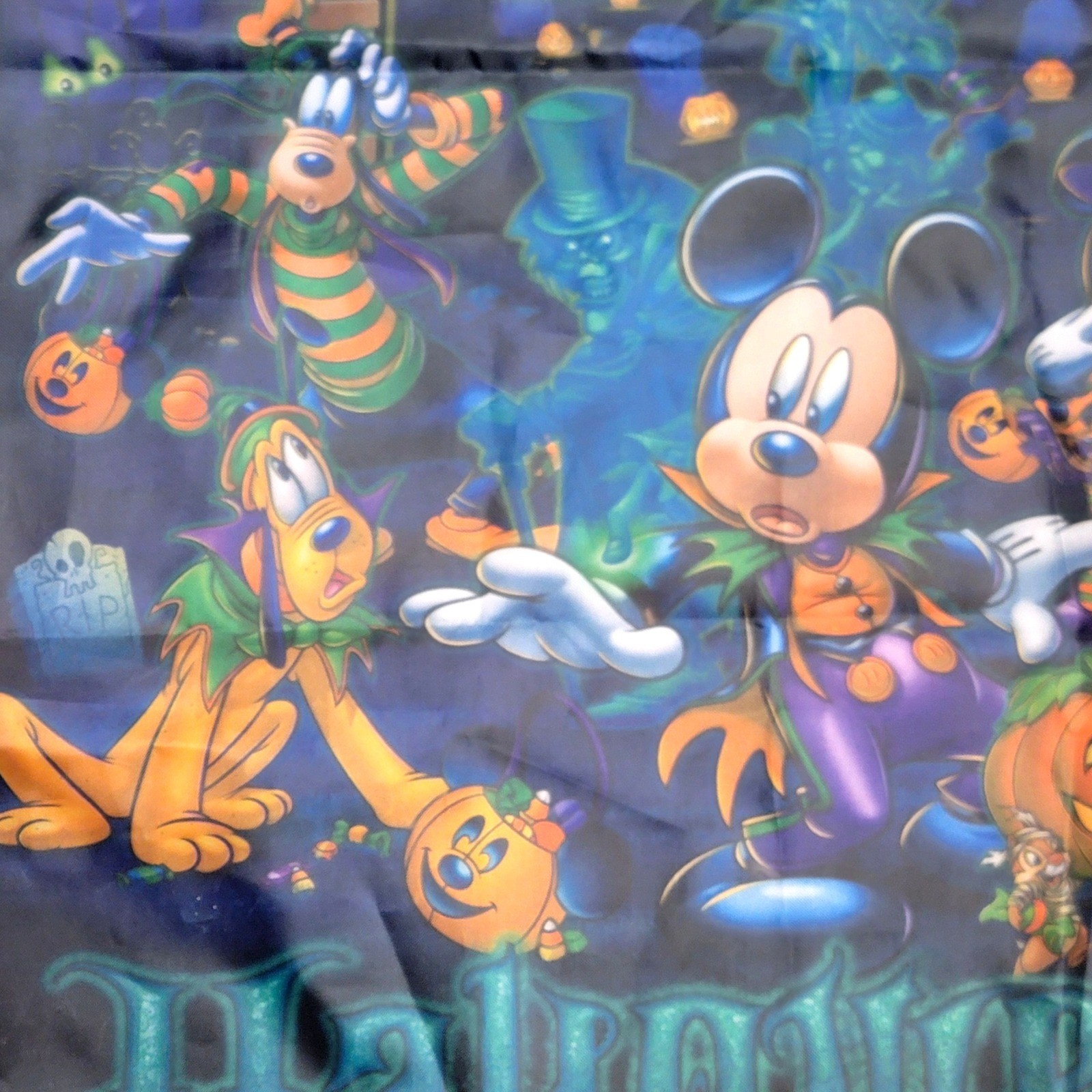 Disney Parks Haunted Mansion Halloween Garden Flag Banner Mickey Mouse Decor