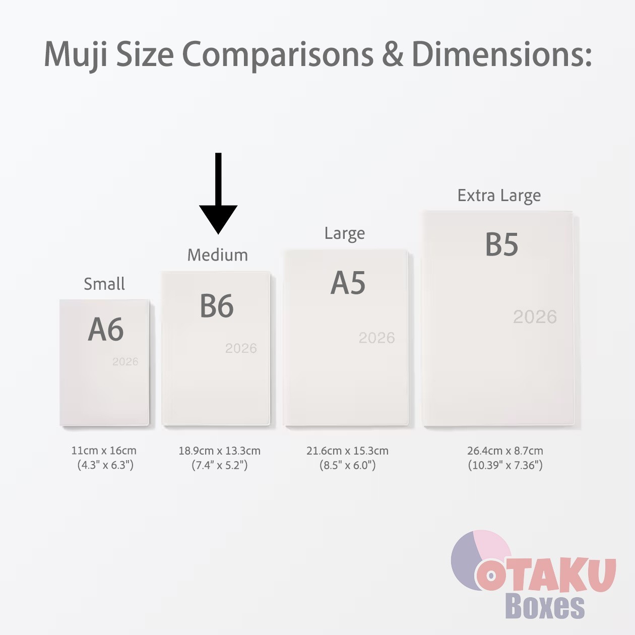 MUJI 2026 Planner - DARK GREY B6 - Mon. Start Monthly Weekly From December 2025